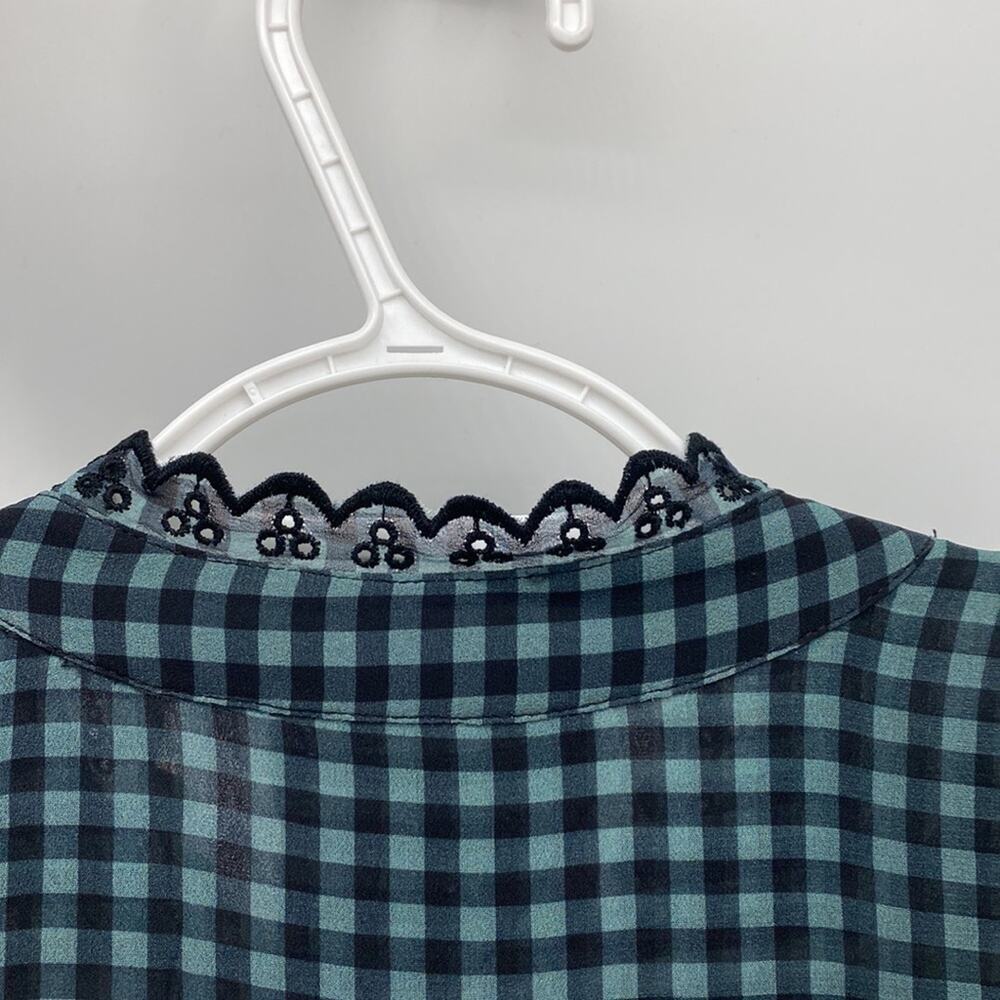 Johnny Was Jade Gingham Plaid Lana Tiered Midi dress size S bohemian prairie - Picture 14 of 15